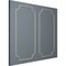 Ekena Millwork 24-in. W x 48-in. H Dublin Panel Moulding Kit Double Panel PMLKDU24X48B - alternate 4